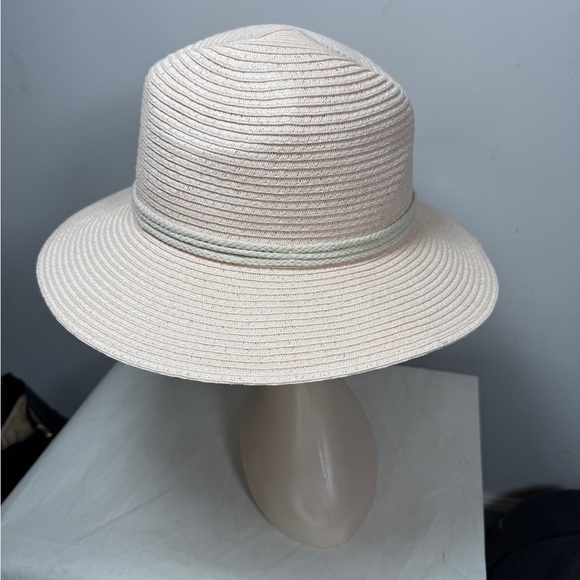 Revolve x Ale by Alessandra Mariella Blush Straw Fedora Rancher Hat - Picture 8 of 12